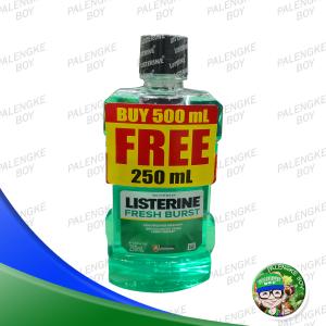 Listerine Fresh Burst 500ml + Listerine Fresh Burst 250ml