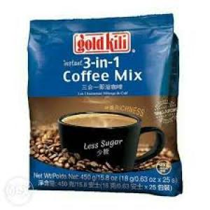 Good Kili Instant 3-in-1 Less Sugar Coffee Mix 30s